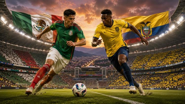 ilustracja AI: Meksyk kontra Ekwador w Mexico City: gospodarz bez straty gola przed testem fazy pucharowej MŚ 2026 u siebie