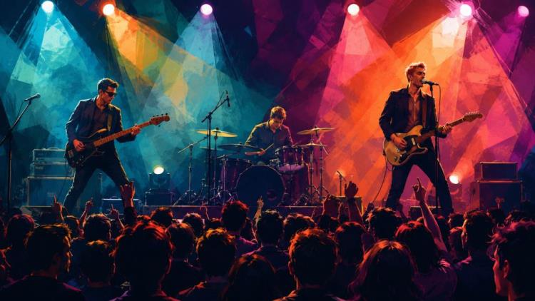 ilustración con IA: Entradas para Two Door Cinema Club — Columbiahalle, Berlín — lunes, 8 de febrero de 2027