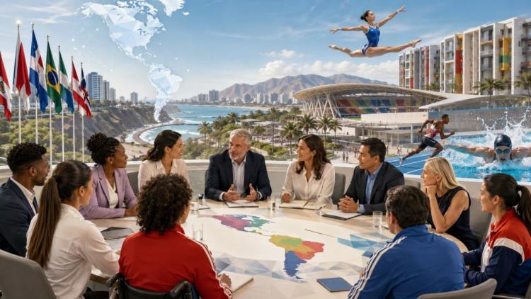 AI illustration: Panam Sports Week in Lima: Americas sports leaders debate the future of sport and the 2027 Pan American Games