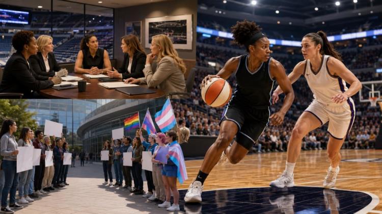 AI illustration: WNBA opens debate on transgender athletes and rules that could reshape women's professional basketball