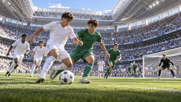 KI-Illustration: Real Madrid gegen Santiago Wanderers: U-20 Intercontinental Cup erstmals im Santiago Bernabéu in Madrid