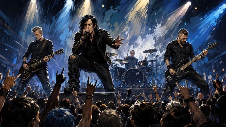 illustration IA: Billets pour Three Days Grace billets pour Water Square Kallithea et une soirée hard rock en plein air avec Alienation — Water Square, Kallithea — jeudi 9 juillet 2026