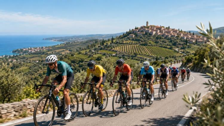 AI illustration: UCI Istria Gran Fondo 2027 in Umag: registration opens for 80 km and 105 km races across Istria this April