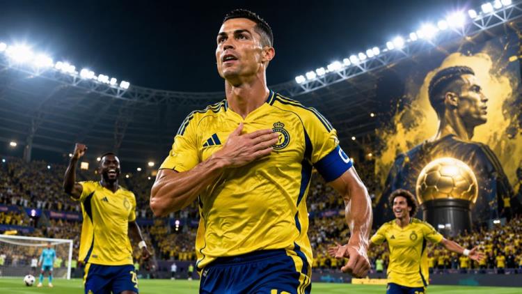 AI illustration: Ronaldo breaks Al Nassr Saudi Pro League scoring record and moves within 22 goals of the historic 1,000 mark
