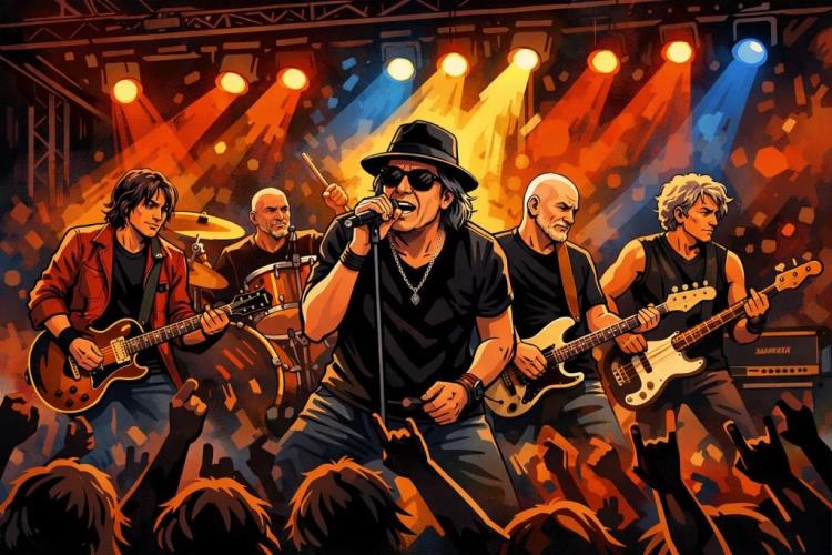 AI ilustracija: Ulaznice za Parni Valjak ulaznice za koncert na Crekvini u Kastvu uz turneju 50 i novi album benda — Crekvina, Kastav — nedjelja, 28. lipnja 2026.