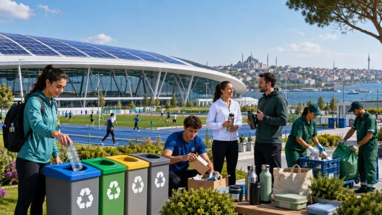 AI illustration: Zero waste in Turkey's Olympic sport: recycling, education and more sustainable venues and competitions