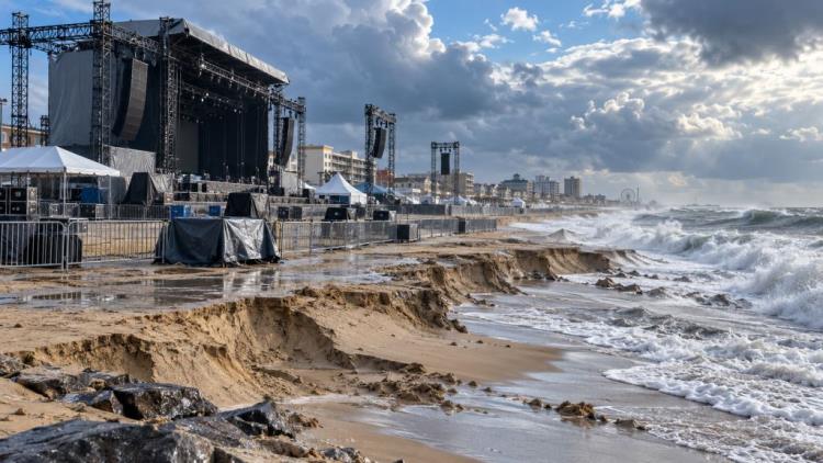 illustration IA: Oceans Calling annule vendredi à cause du mauvais temps et de l'érosion, le week-end reste au programme