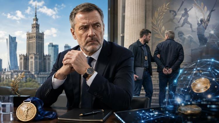 AI illustration: Piesiewicz under pressure after Zondacrypto detention as calls grow for his removal from Poland's Olympic body