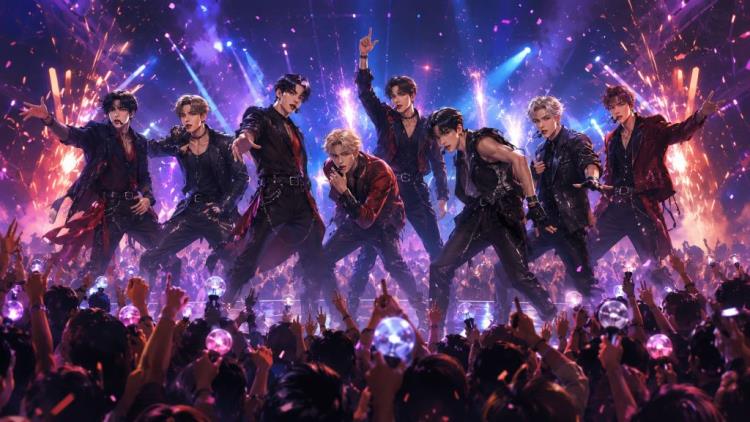 illustration IA: Billets pour Stray Kids à Séoul: billets pour le concert RUN IT au KSPO DOME, grands succès et nouvelle ère THIS & THAT — KSPO DOME, Séoul — samedi 1 août 2026