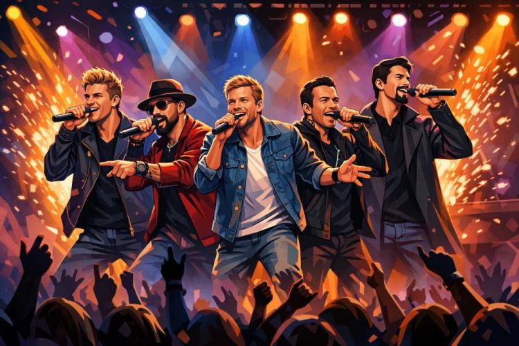 illustration IA: Billets pour Backstreet Boys au Sphere de Las Vegas : billets pour un concert pop aux rythmes de l'ère Millennium — Sphere at The Venetian Resort, Las Vegas — samedi 25 juillet 2026