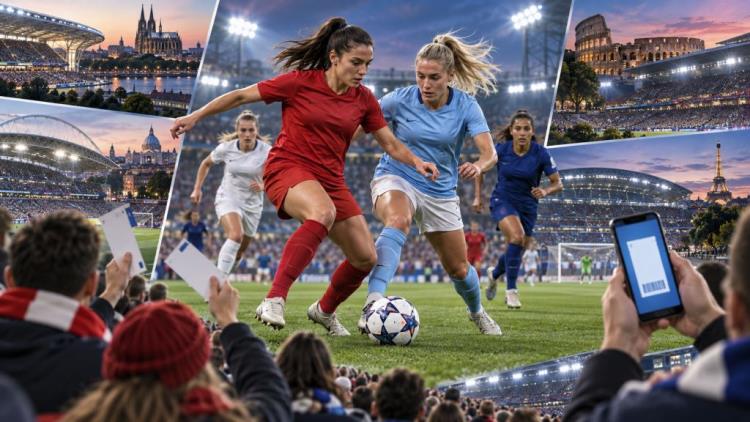 illustration IA: UEFA Women's Champions League 2026/27 : neuf matches pour la 1re journée et billetterie des 18 clubs