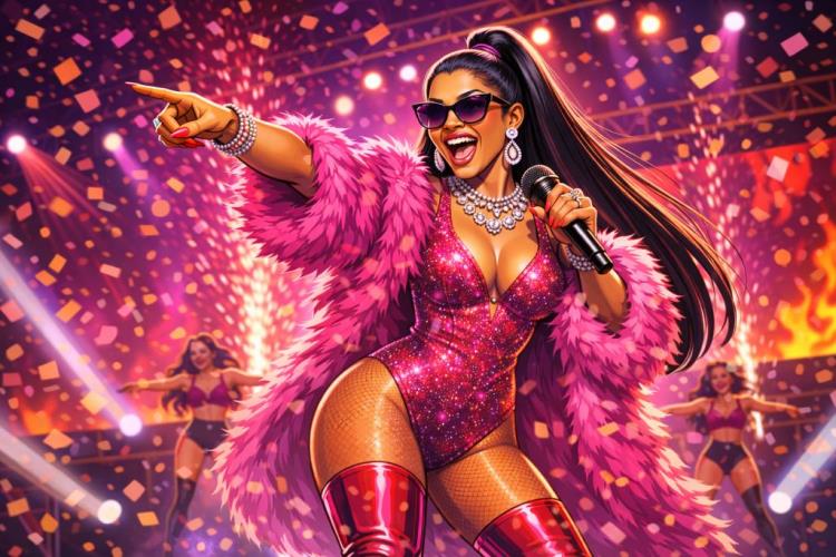 AI ilustracija: Ulaznice za Cardi B u Pacha New Yorku - ulaznice za rap i house večer ispunjenu hitovima, plesom i klupskom energijom — Pacha New York, New York — subota, 25. srpnja 2026.