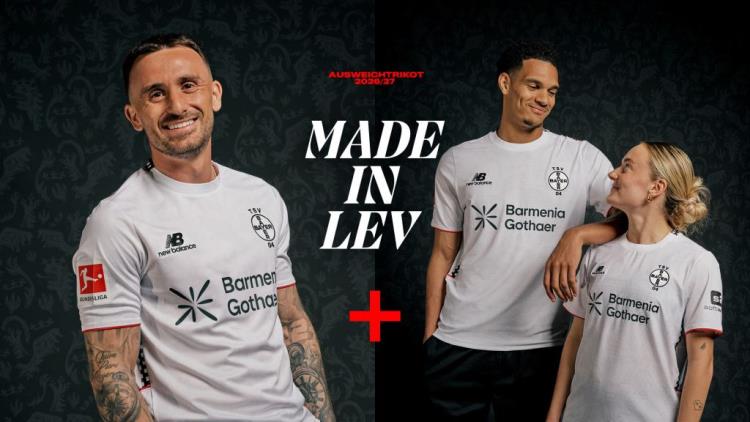 Bayer 04 Leverkusen zaprezentował alternatywny strój 2026/27 inspirowany herbem miasta i klubowymi barwami