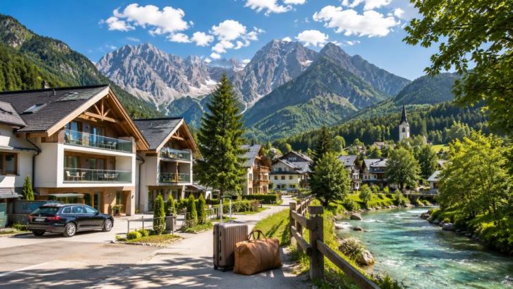AI ilustracija: Kranjska Gora 2026: smještaj, hoteli, apartmani, parking i najbolje lokacije za ugodan i praktičan boravak