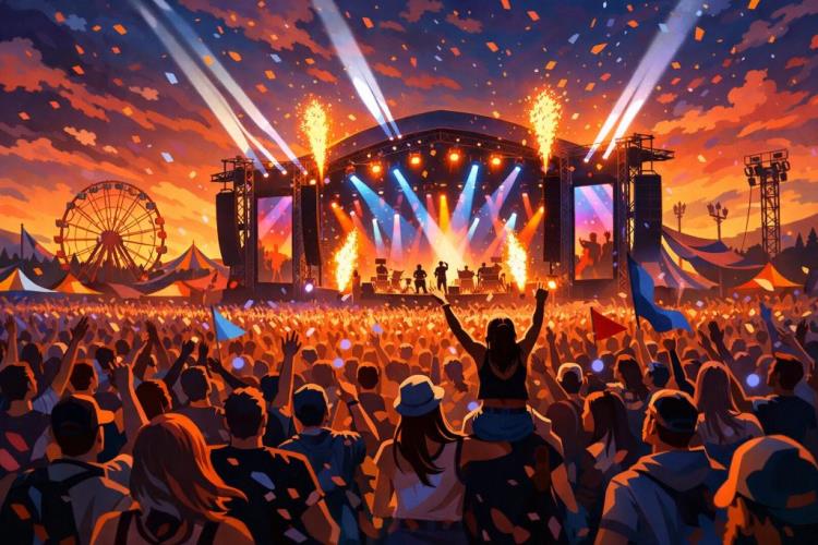 ilustración con IA: Entradas para LOVESTREAM Bratislava: entradas para el festival al aire libre de pop y electrónica en Staré letisko Vajnory — Pri starom letisku, Bratislava — viernes, 7 de agosto de 2026