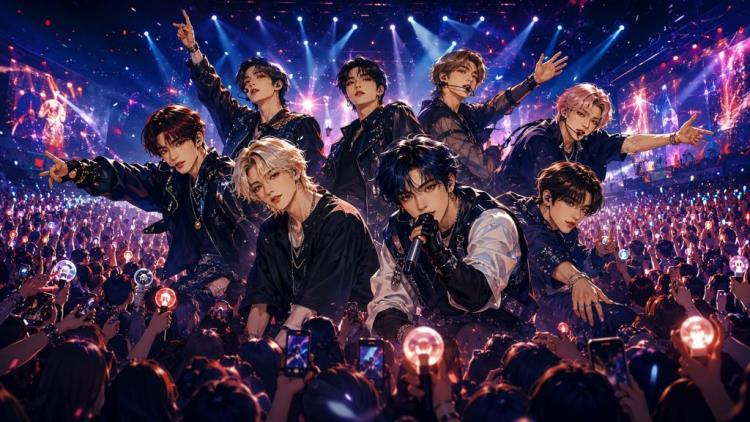 illustration IA: Billets pour Stray Kids au KSPO DOME de Séoul - billets pour la finale RUN IT et une nouvelle ère musicale sur scène — KSPO DOME, Séoul — dimanche 2 août 2026