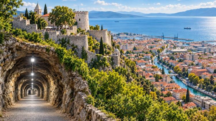 AI illustration: World Tourism Day in Rijeka: free entry to Trsat Castle and Rijeka Tunnel on Sunday, 27 September 2026