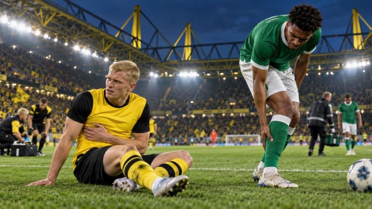 AI illustration: Borussia Dortmund - Werder: Ryerson doubtful with rib injury, Agu sidelined again after fresh calf problem