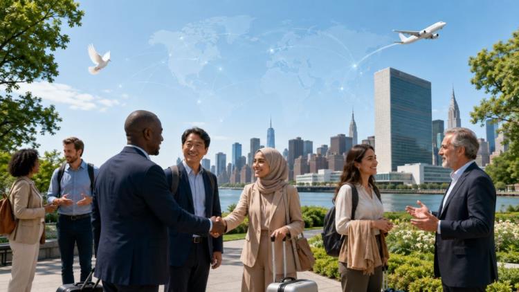 AI illustration: IIPT marks 40 years of promoting tourism as a force for peace, dialogue and global human connection worldwide