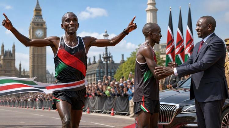 Kenia premió a Sabastian Sawe tras un histórico maratón por debajo de dos horas en las calles de Londres