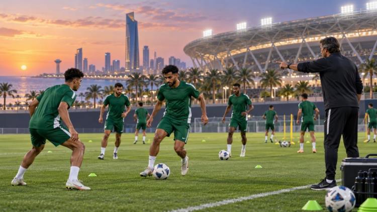 illustration IA: L'Arabie saoudite prépare la Gulf Cup 27 à Djeddah, Donis réunit son groupe pour trois matchs de poule