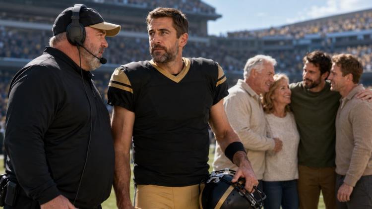 AI illustration: Aaron Rodgers' final NFL season: reunited with Mike McCarthy and reconciled with his family in Pittsburgh