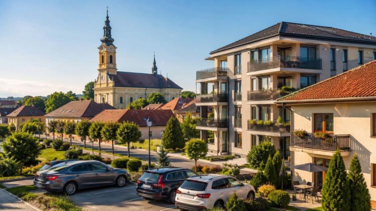 ilustracja AI: Bačka Topola 2026: hotele, apartamenty, parking, Zobnatica i praktyczny przewodnik po udanym pobycie