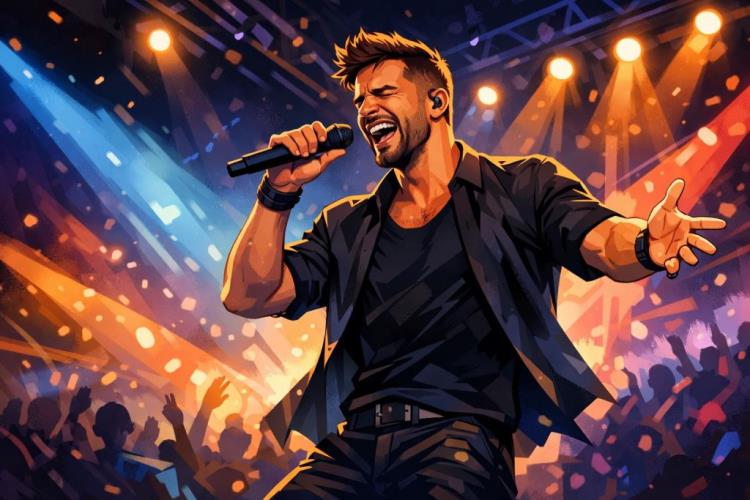 AI ilustracija: Ulaznice za Ricky Martin — Mohegan Sun Arena, Uncasville — nedjelja, 18. listopada 2026.