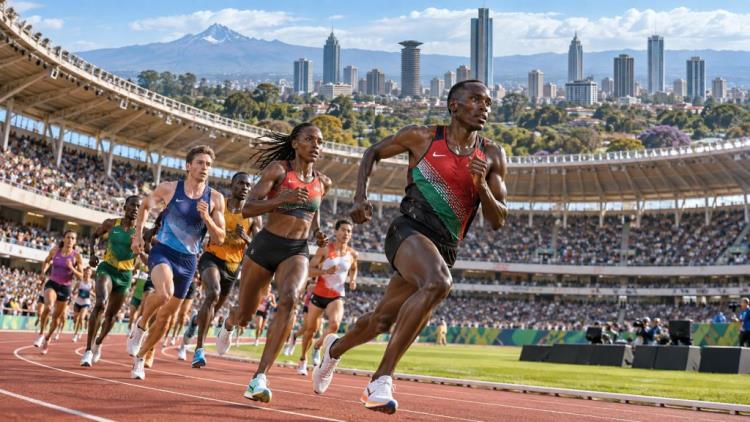 ilustracja AI: Nairobi gospodarzem lekkoatletycznych mistrzostw świata 2029 - pierwszy raz wielka impreza trafi do Afryki