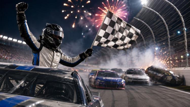 KI-Illustration: Ryan Preece gewinnt in Daytona, erreicht den Chase und feiert seinen ersten NASCAR-Cup-Punktsieg der Karriere