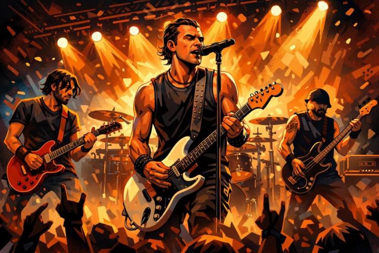 KI-Illustration: Tickets für Bush in Bologna: Tickets für BOnsai Garden, Gitarrenrock und aktuelle Konzertinfos mit Nähe zur Bühne — Bonsai Garden, Bologna — Montag, 6. Juli 2026