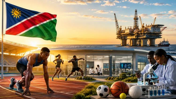 illustration IA: La Namibie veut convertir l'essor du pétrole et du gaz en financement durable du sport avant les Jeux LA28