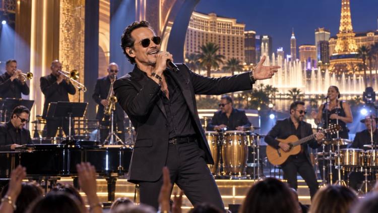 ilustración con IA: Marc Anthony amplía su residencia en Las Vegas con diez nuevos conciertos en Fontainebleau para 2027