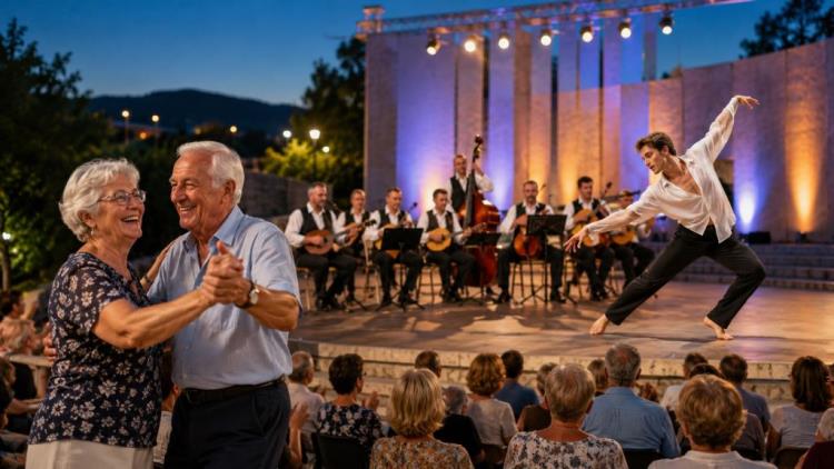 AI illustration: Matulji Summer Evenings on August 22: Pensioners' Night with tamburica music, dance and free admission