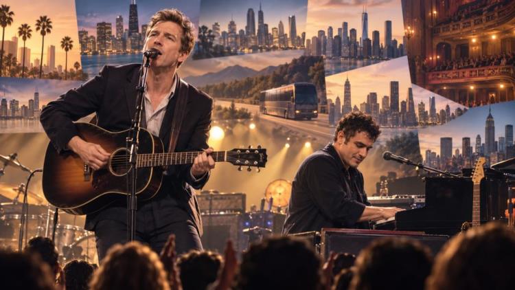 ilustración con IA: Hamilton Leithauser y Rostam anuncian su primera gira conjunta por los 10 años de I Had a Dream That You Were Mine