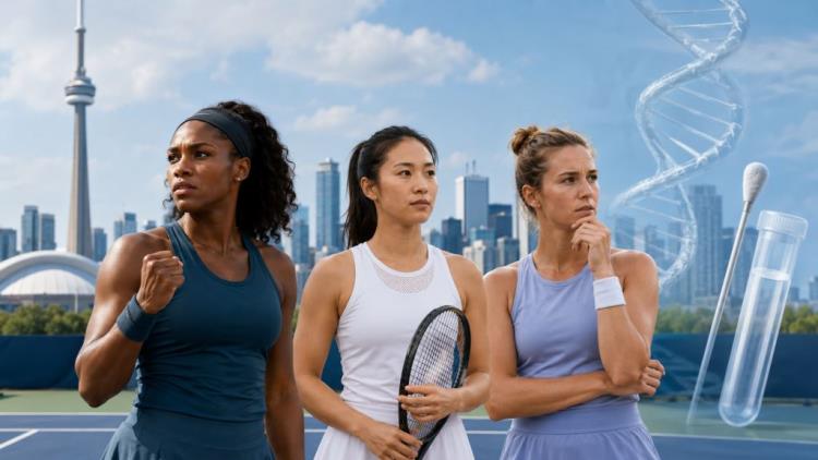 KI-Illustration: Sabalenka und Pegula unterstützen neue WTA-Regeln, Gauff warnt vor Folgen der Debatte um Gentests im Tennis