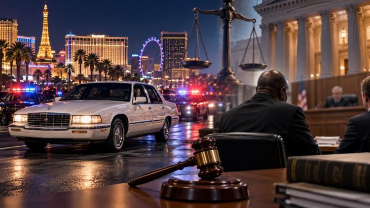 ilustracja AI: Keffe D po wyroku za zabójstwo Tupaca Shakura twierdzi, że jest niewinny i zapowiada apelację w Las Vegas