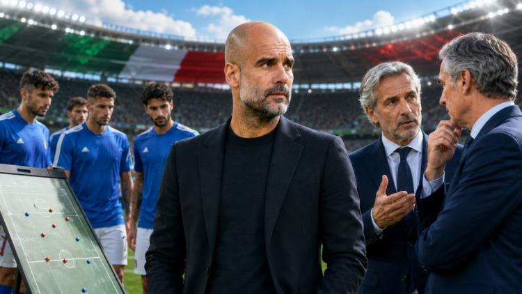 AI illustration: Italy opens talks with Pep Guardiola as Maldini and Leonardo search for Gennaro Gattuso's replacement