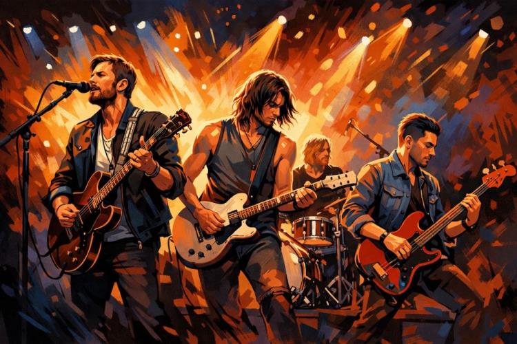 AI illustration: Tickets for Kings of Leon tickets for Zitadelle Spandau Berlin, rock hits and new album energy live — Spandau Citadel, Berlin — Thursday, 18 June 2026
