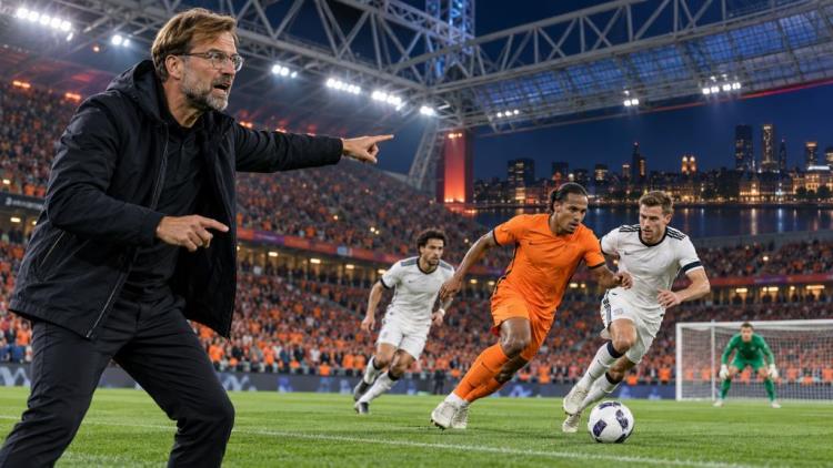 illustration IA: Pays-Bas - Allemagne à Amsterdam : Klopp débute sur le banc dans un grand choc de Ligue des nations ce soir