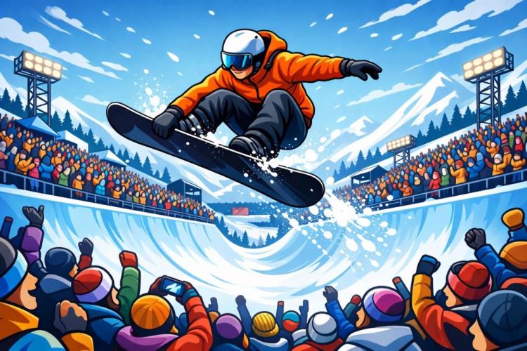 AI illustration: Tickets for Snowboarding tickets for Ice Mountain Adventure Park Comines-Warneton and an indoor snowpark session — Ice Mountain Adventure Park, Comines-Warneton — Tuesday, 30 June 2026