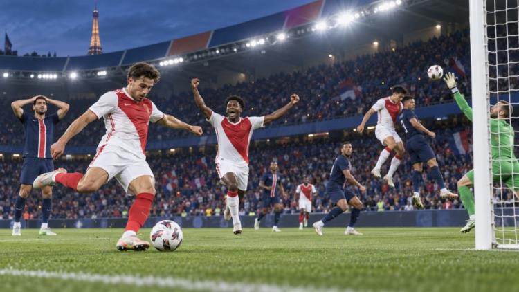 KI-Illustration: Monaco dreht das Spiel bei PSG zum 2:1, Frankreichs Meister bleibt nach drei Ligue-1-Runden weiter ohne Sieg