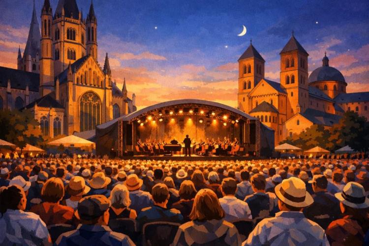 illustration IA: Billets pour Klassik am Dom à Linz: Musical am Dom en plein air au Domplatz avec voix de comédie musicale — Domplatz, Linz — vendredi 10 juillet 2026