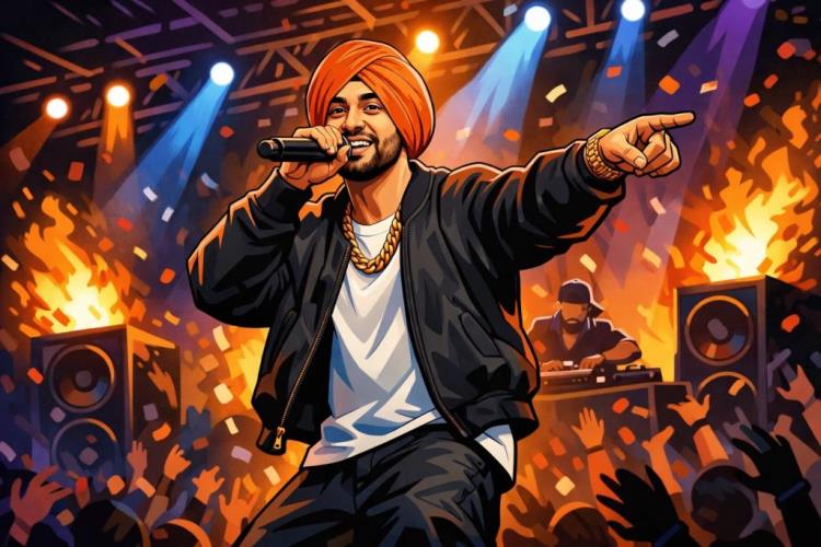 AI illustration: Tickets for Diljit Dosanjh tickets for Los Angeles concert at Crypto.com Arena with Punjabi pop and Aura tour energy — Crypto.com Arena, Los Angeles — Thursday, 18 June 2026