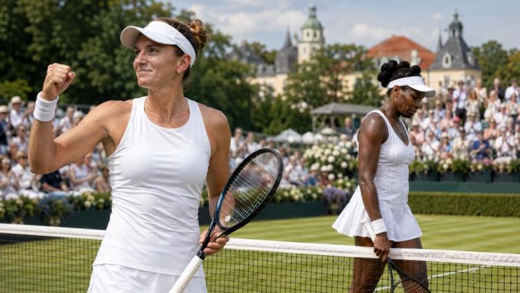 ilustración con IA: Begu elimina a Venus Williams tras un duelo dramático en Bad Homburg y avanza en el WTA sobre césped
