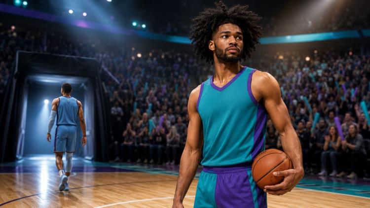 AI ilustracija: Coby White ostaje u Charlotte Hornetsima, ugovor od 74 milijuna dolara nakon velikog odlaska LaMela Balla