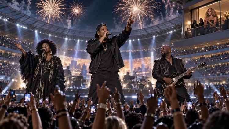 AI ilustracija: Jay-Z u Londonu slavio 30 godina karijere uz Lauryn Hill, Wyclefa Jeana, Giggsa i vatromet za Beyoncé