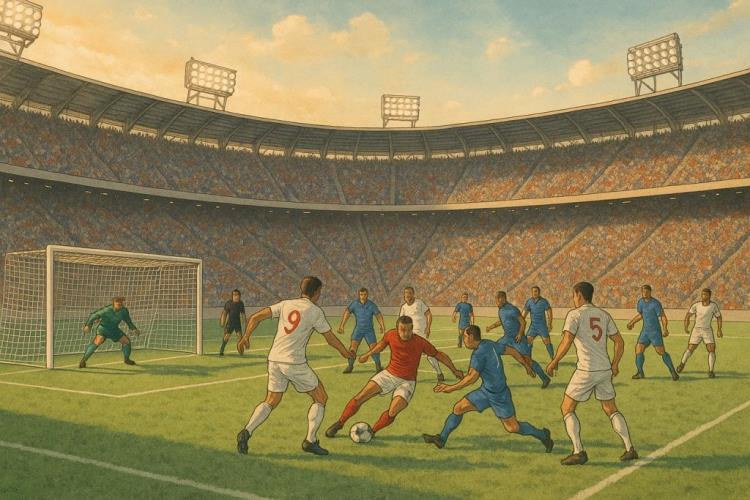 KI-Illustration: Tickets für AJ Auxerre gegen Toulouse FC — Abbé-Deschamps-Stadion, Auxerre — Samstag, 12. Dezember 2026