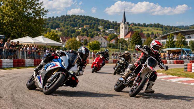 AI illustration: Velika nagrada Zeline 2026: motorcycle racing, supermoto, scooters and classics with free entry in Sveti Ivan Zelina