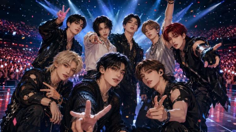ilustración con IA: Entradas para Stray Kids en Seúl - entradas para un concierto en KSPO DOME con éxitos K-pop y gran energía en directo — KSPO DOME, Seúl — domingo, 26 de julio de 2026